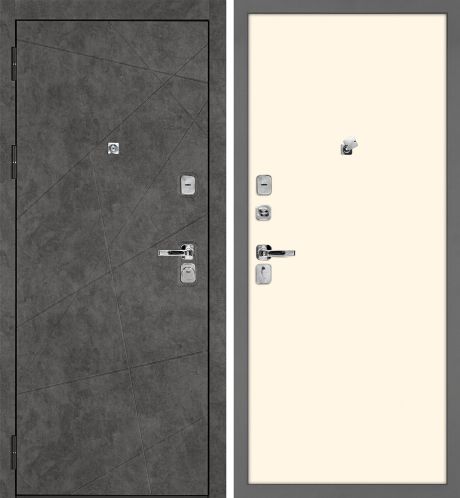 ДМ Урбан-127 муар серый, Kale 252R/Border (Бетон темный ФЛ-127 /гладкая, PP магнолия  ) 980 Л