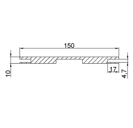 Добор ТЕХНО nanotex, миндаль 150*10*2070, телескоп