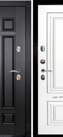 ДМ Гера-2 шагрень черн.замки Kale (Венге ФЛ-2507/Smalta-04 эмаль Ral9003 Белый, пат. серебро)/ 860ПР
