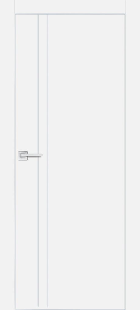 PX-20 PP белый, 600*1900 Al-молдинг /врезка под петли и замок AGB/ Al-кромка с 4-х сторон