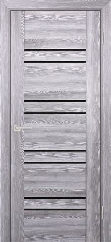 PSK-1 nanotex, ривьера грей 550*1900 стекло черный лакобель