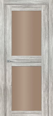 PSL- 4  nanotex, сан-ремо серый 600*1900 стекло сатинат бронза