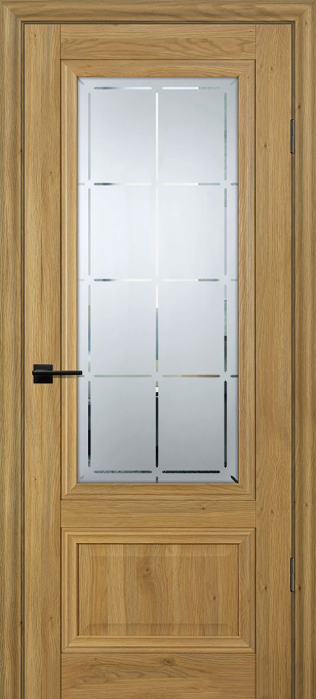 PSC-37 "Classic" nanotex дуб золотистый ДО2000х700 стекло сатинат худ.гравировка