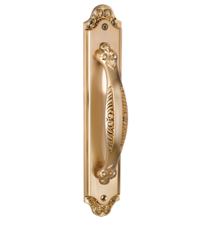 Комплект дверных ручек на планке без механизма ACANTO S. GOLD (PL) (матовое золото)