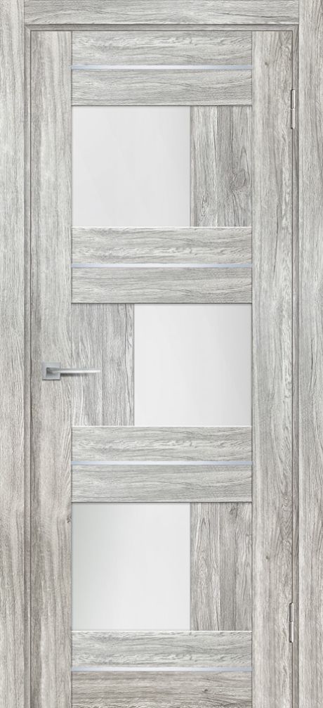 PSL-13  nanotex, сан-ремо серый 900*2000 стекло сатинат белый