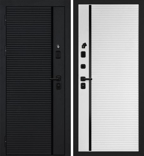 ДМ Галактика-173 муар чер,Kale 252R/Border(Черный мяг.шагрень PR-173 /PR-173 Белый, ст.черное) 860ПР