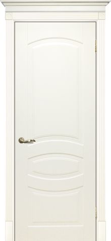 Smalta-02 ДГ 900*2000  Ral1013 Слоновая кость БЕЗ ПАТИНЫ /ИД/