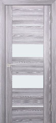 PSK-6 nanotex, ривьера грей 550*1900 стекло Белый лакобель