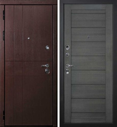 ДМ С-2 шагрень черн, замки Гардиан (ФП-1 орех премиум/ ТЕХНО-708 nanotex грей) 960 ПР