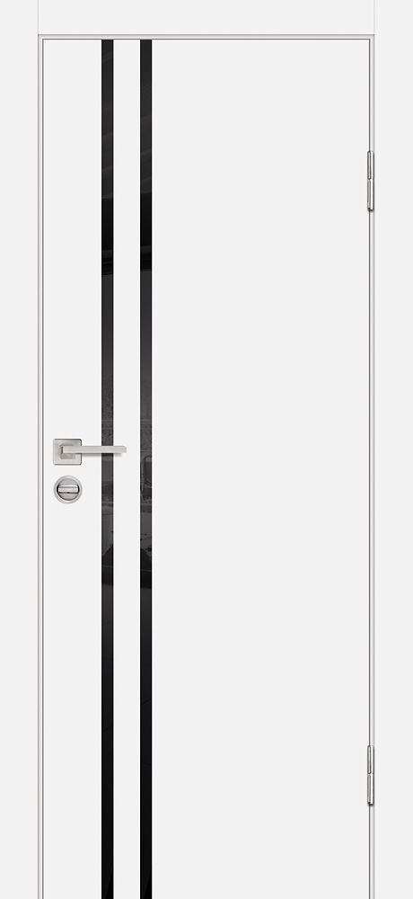 P-11 NEW PP белый, 600*2000 стекло черный лакобель