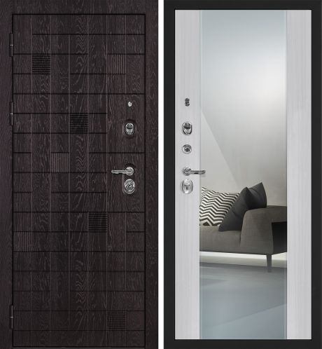 ДМ Нона-36 муар черный,Kale 442R/Kale 447L (Горьк.шоколад ФЛ-36 /PR- 71 Z Сандал белый, зерк.) 880 Л