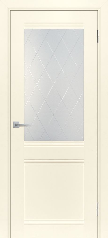 ТЕХНО 702 эмалит магнолия 600*2000 стекло сатинат, контурный полимер рисунок "Ромб"