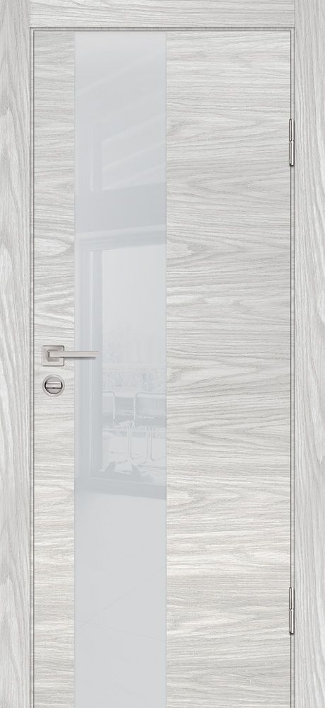 P-6 NEW PP дуб скай бежевый, 800*2000 стекло лунный лакобель