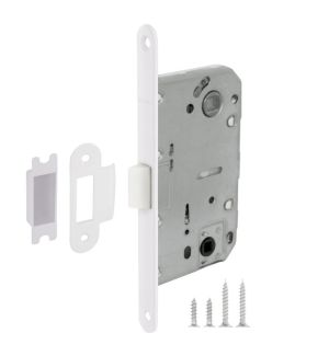 Защелка Fuaro (Фуаро) врезная PLASTIC P96WC-50 WH-19 белый