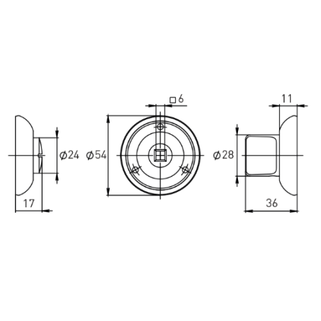 Завёртка сантехническая OL H, никель