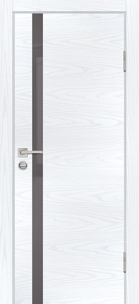 P-8 NEW PP дуб скай белый, 800*2000 стекло серый лакобель