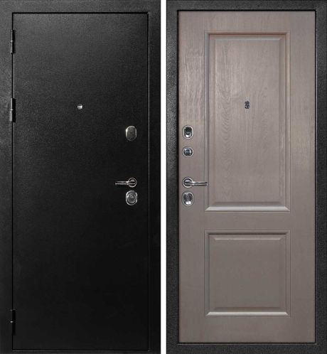 ДМ С-1 титан, замки Гардиан (металл гладкий/ PSU-28 nanotex каменное дерево) 860 Л