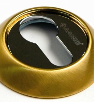 Накладка на ключевой цилиндр CL I (матовое золото, круглое основание)