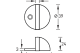 Дверной ограничитель ARCHIE G003MAB/ACF, кофе, напольный