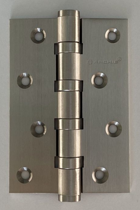 Универсальная петля врезная латунная A010-C 100X70X3-4BB-1HH (никель)