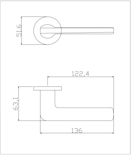 Ручка ADDEN BAU ELIT S-487 GRAPHITE (цвет ГРАФИТ)