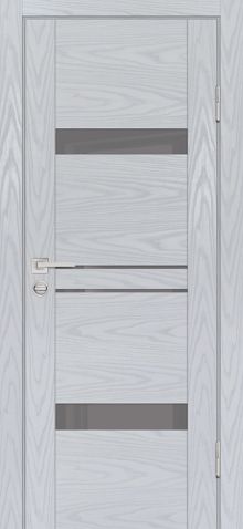 PSM-12 PP дуб скай серый, 550*1900 стекло серый лакобель