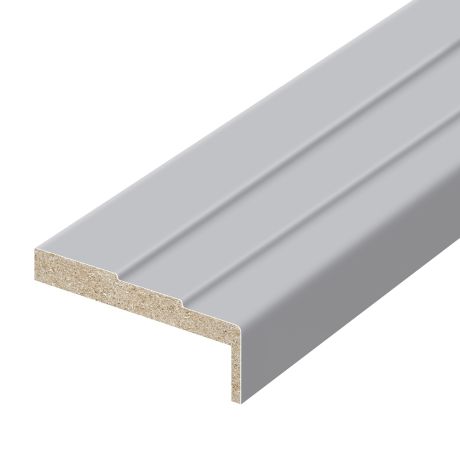 Наличник №10 «Ступеньки» МДФ, эмаль Ral7047,  90*12*2140, телескоп.