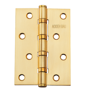 Петля универсальная с четырьмя подшипниками ADDEN BAU. 100X70X2.5 4BB SATIN GOLD (цвет МАТОВОЕ ЗОЛОТО)