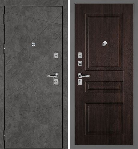 ДМ Урбан-127 муар серый, Kale 252R/Border (Бетон темный ФЛ-127/PR-150 Дуб мореный ) 880 Л