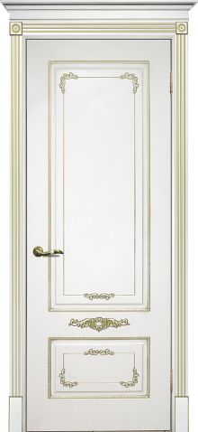 Smalta-09 ДГ 600*2000  Ral9003 Белый, патина золото /ИД/