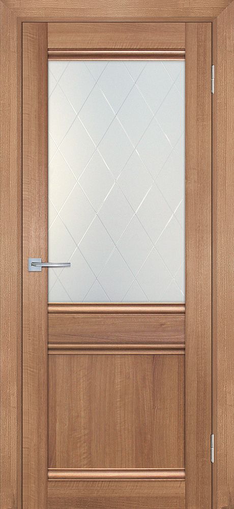 ТЕХНО 702 nanotex, Миндаль 600*1900 стекло сатинат, контурный полимер рисунок "Ромб"