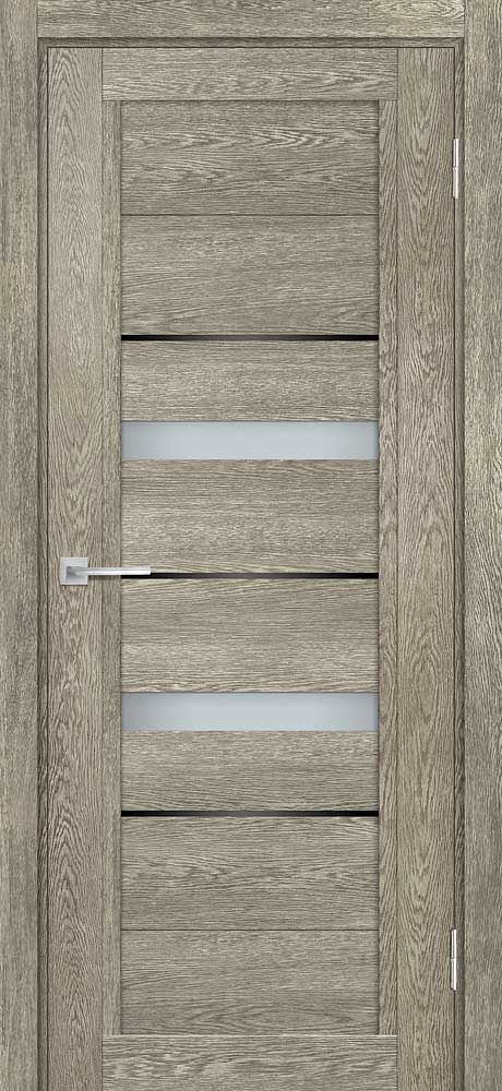 ТЕХНО-802 nanotex, гриджио 2000х400 стекло белый сатинат, черный лакобель