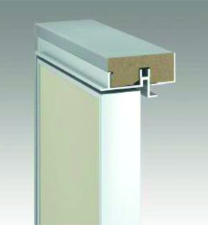 Комплект скрытого короба P ABS-INVISIBLE, с уплотнителем, врезка под 2 петли /комп.2,5шт/