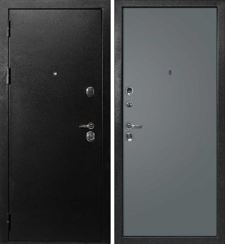 ДМ С-1 титан, замки Гардиан (металл гладкий/ гладкая, PP графит) 860 ПР