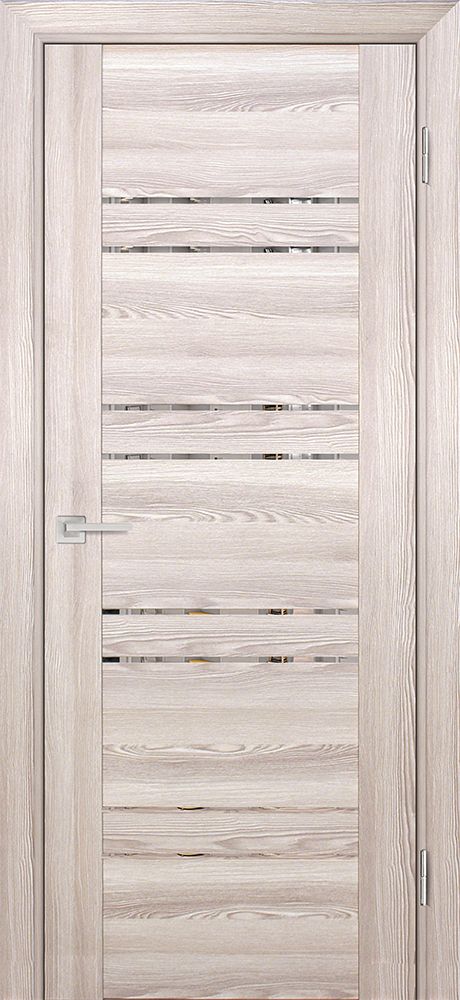 PSK-1 nanotex, ривьера крен-экрю ДП2000х900 стекло зеркало светлое