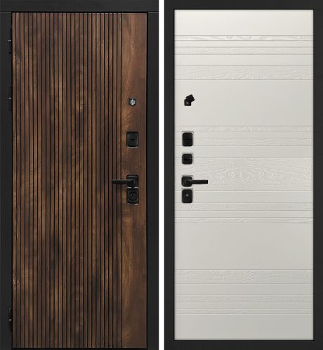 ДМ Лофт-1 муар черн,замкиKale,налич.ЧЕРН.ШАГР(Вертик.Дуб коньяк/Комбо 01 шпон+эмаль, Бьянко) 960ПР