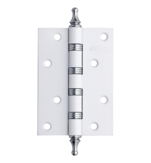 Петля универсальная с четырьмя подшипниками ADDEN BAU. 100X70X2.5 4W WHITE / CHROME (цвет БЕЛЫЙ / ХРОМ БЛЕСТЯЩИЙ)