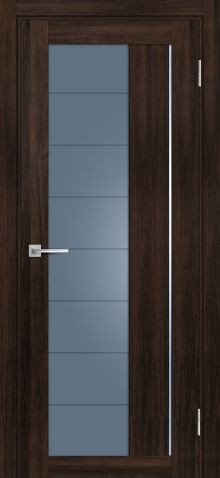 PSL-41  nanotex, сан-ремо шоколад 600*1900 стекло сатинат графит
