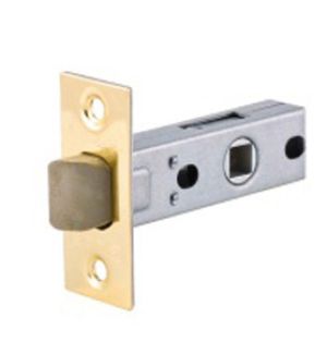 GLOBAL Защелка 6 (кв.планка) PVC- 45 PG полированная латунь,бесшумный  /Распродажа/