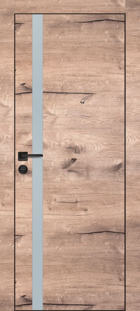 PX-8 PP дуб пацифик, 600*1900 лунный мателак /врезка под петли и замок AGB/ черная кромка с 4-х ст.