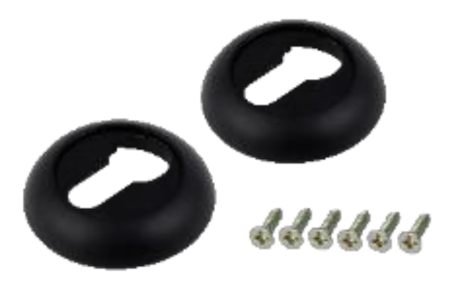 Накладка на ключевой цилиндр ADDEN BAU SC 001 BLACK (цвет ЧЁРНЫЙ МАТОВЫЙ)