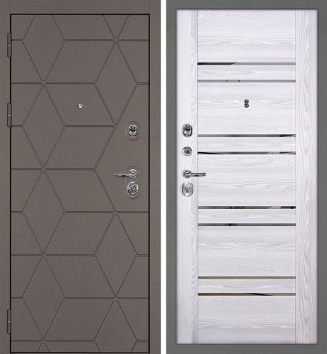 ДМ Тетра-181 муар серый,гардиан 32.11/30.01(Коричнево-серыйФЛ-181/PSK-1Ривьера айс зеркало тон)860ПР