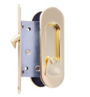 GLOBAL  Компект ручек  для раздвижных дверей SDH 02 PG полированная латунь /Распродажа/