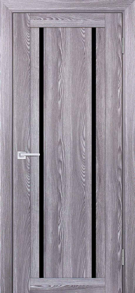 PSK-9 nanotex, ривьера грей ДП2000х600 стекло черный лакобель