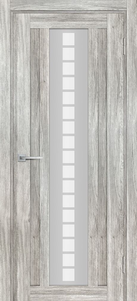 PSL-16  nanotex, сан-ремо серый 700*2000 стекло сатинат белый