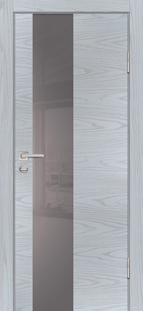 P-6 NEW PP дуб скай серый, 700*2000 стекло серый лакобель