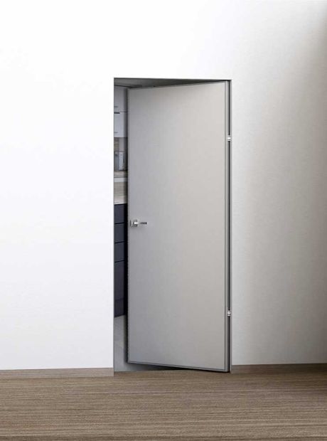 PX-0 Invisible REVERS под покраску 800*2300, кромка AL с 4-х ст./3 пет.KronaK и замок/ ПР