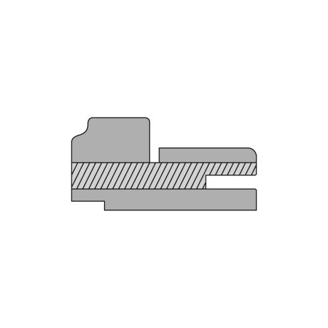 Коробка фигурная сендвич экошпон, дуб оксфорд темный 74*33*2070, телескоп с уплотнителем