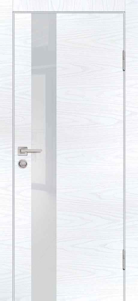 P-10 NEW PP дуб скай белый, 800*2000 стекло лунный лакобель