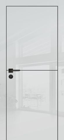 HGX-19 PET агат глянец, 800*2000 черный -молдинг 5мм/врезка под петли и замок AGB/ черная кромка с